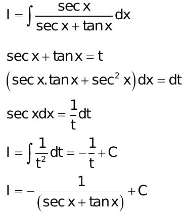 integral of secx/ secx-tanx dx